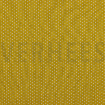 POPLIN MINI STARS YELLOW (hover)