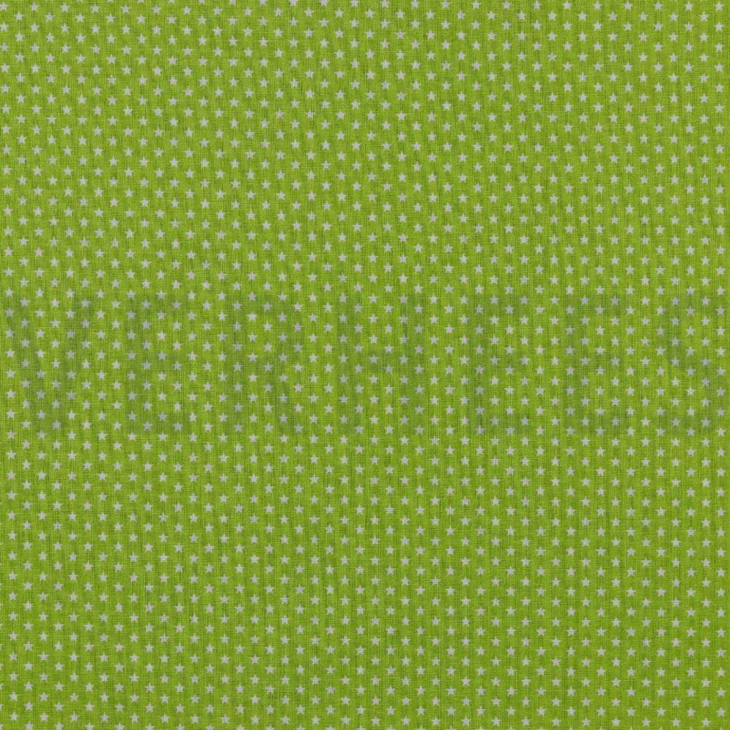 POPLIN MINI STARS GREEN