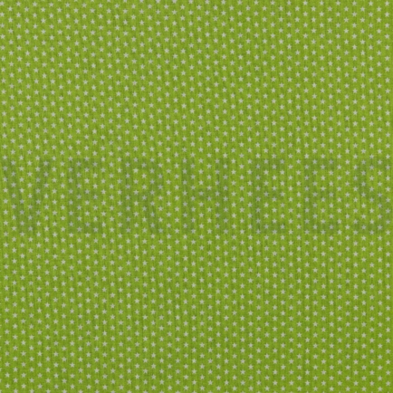POPLIN MINI STARS GREEN (hover)