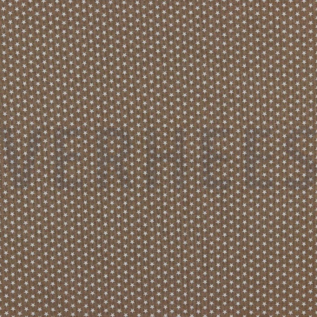 POPLIN MINI STARS TAUPE