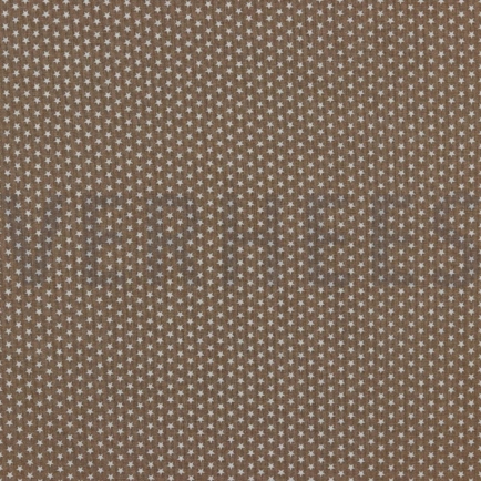 POPLIN MINI STARS TAUPE (hover)