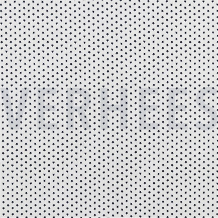 POPLIN MINI STARS WHITE/NAVY (hover)