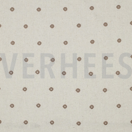 LEINEN VISKOSE STICKEREI QUADRAT SAND (hover)