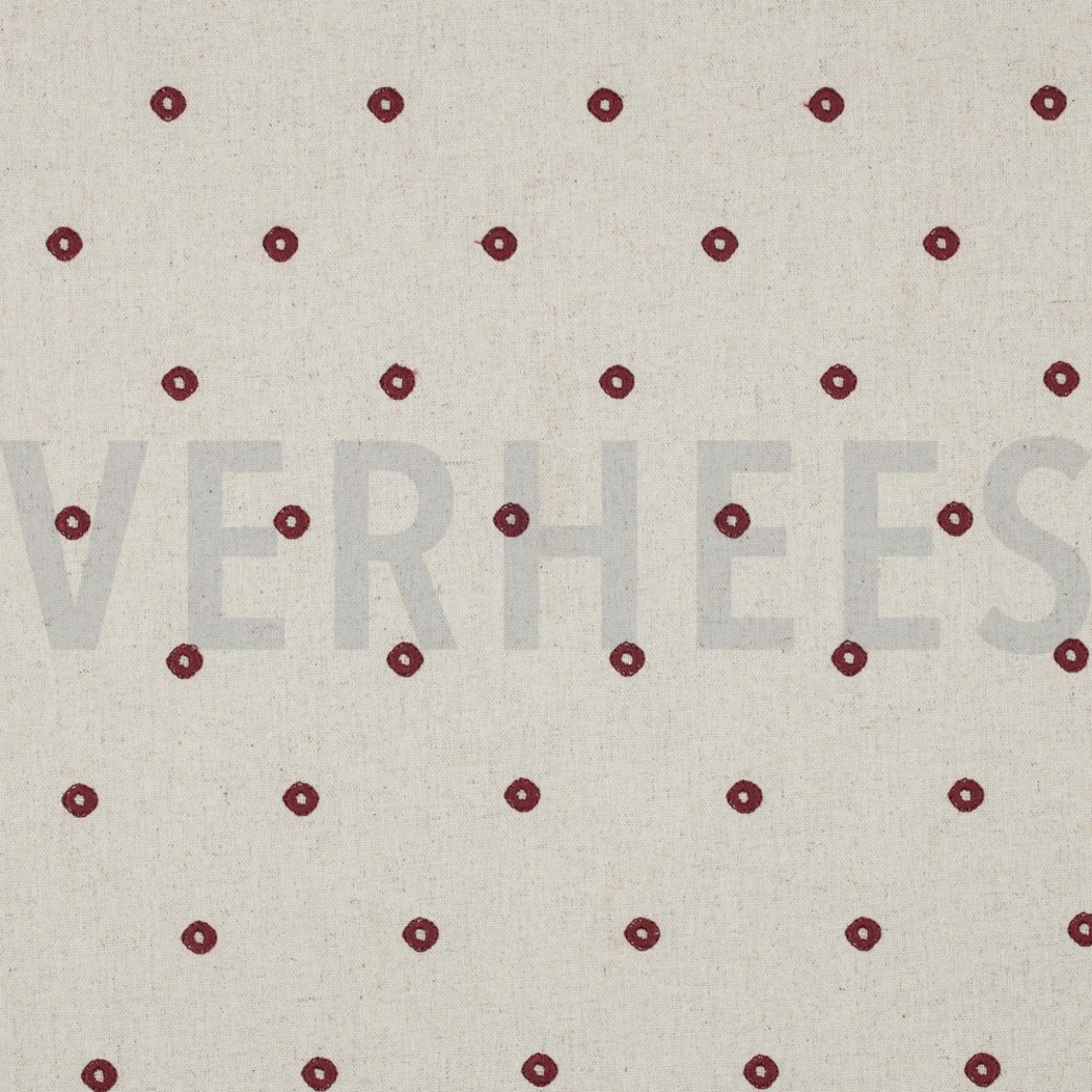 LINEN VISCOSE EMBROIDERY SQUARE BLUSH