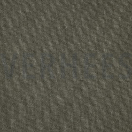 TOILE CANVAS STONEWASHED VERT ARMÉE #7