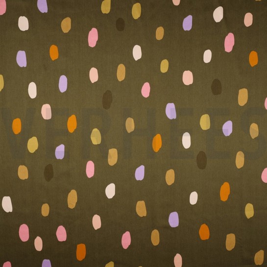 KATOEN SATIJN ZOMER SPOT MOSGROEN #7