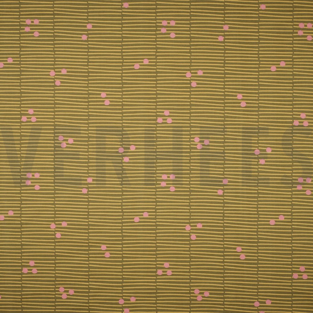 FINE POPLIN BROKEN STRIPE GREEN