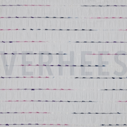 KRINKEL BAUMWOLLE DOBBY STREIFEN WEISS (hover)