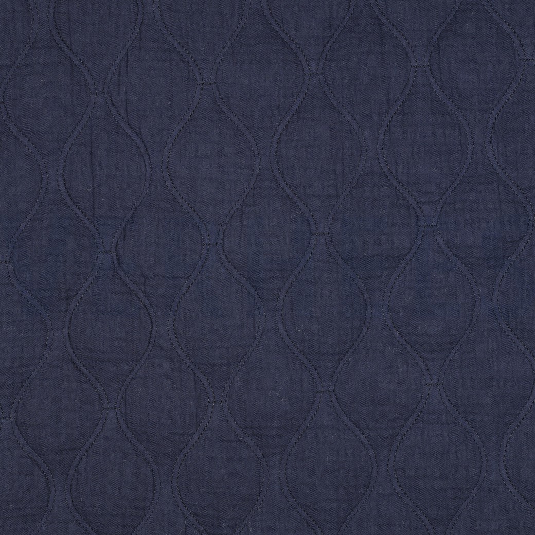 DOUBLE GAUZE QUILT NAVY