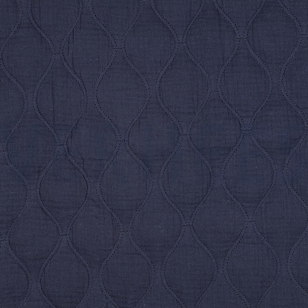 DOUBLE GAUZE QUILT NAVY (hover)