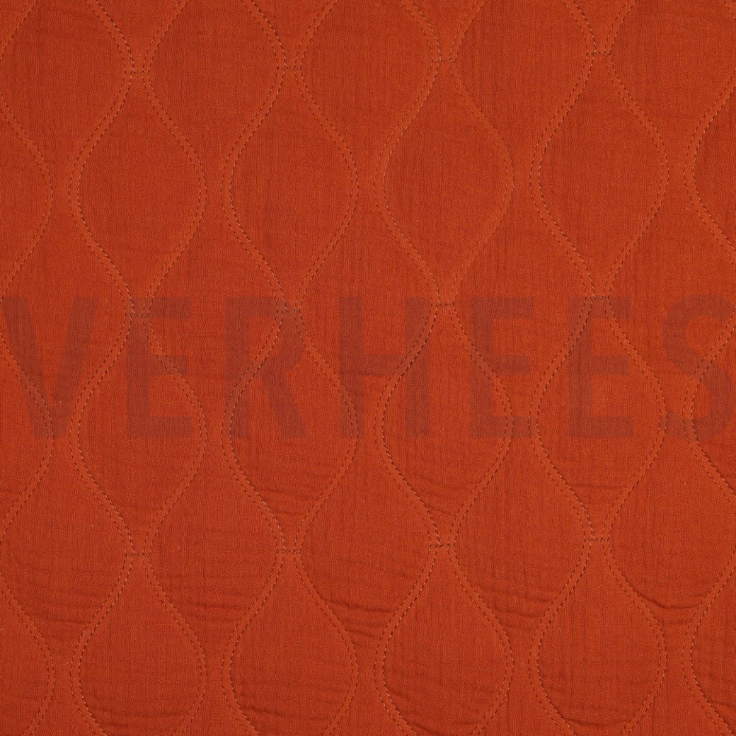 DOUBLE GAUZE QUILT RUST