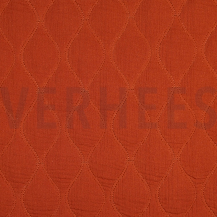 DOUBLE GAUZE QUILT RUST (hover)