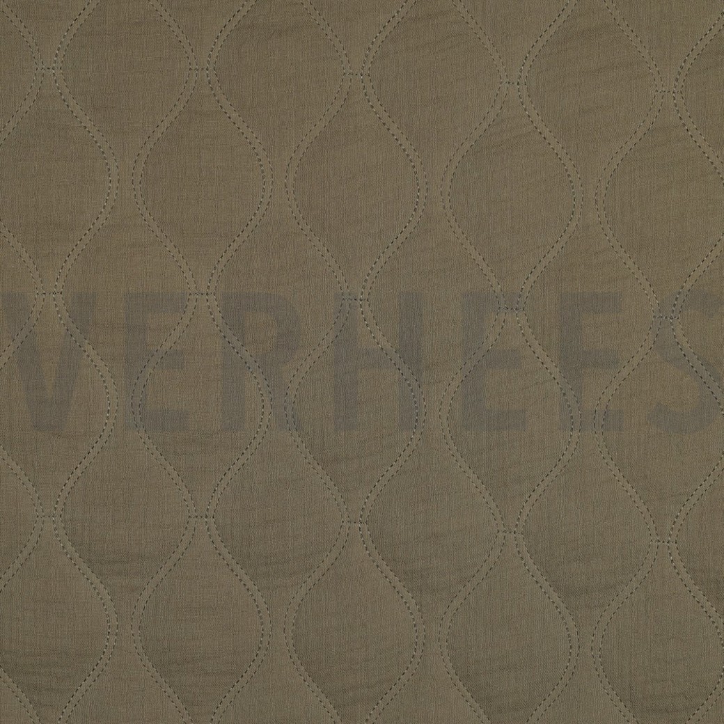 DOUBLE GAUZE QUILT MOSS GREEN