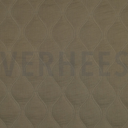 DOUBLE GAUZE QUILT MOSS GREEN (hover)