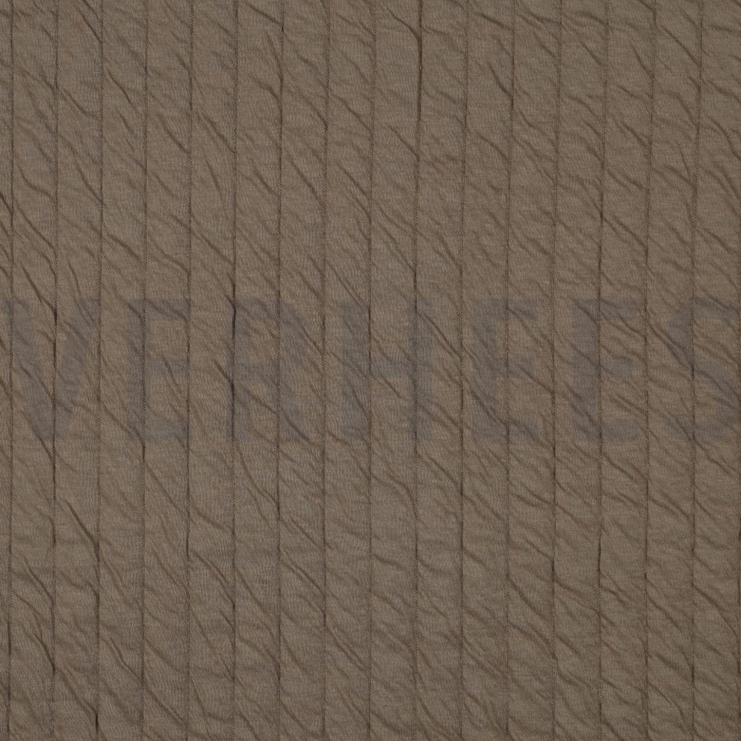 QUILTED JERSEY STRIPE TAUPE