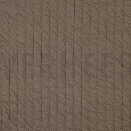 GESTEPPTES JERSEY STREIFEN TAUPE #7
