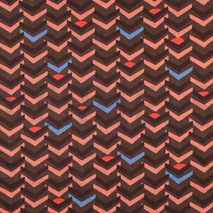 BAUMWOLLE SATIN GEOMETRISCH TAUPE (hover)