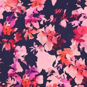 JERSEY DIGITAL FLOWERS NAVY (thumbnail)