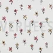 WAFFLE JERSEY FLOWERS BORDEAUX (thumbnail)