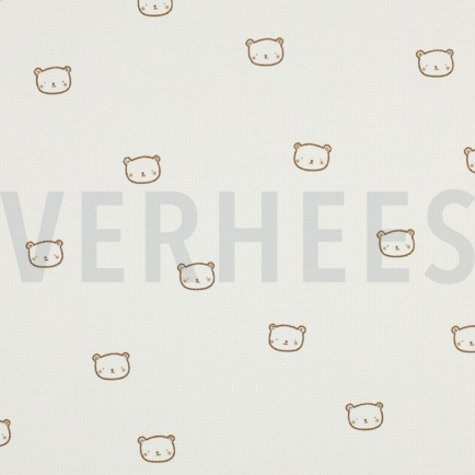 WAFFELJERSEY BÄREN GEBROCHEN WEISS (hover)