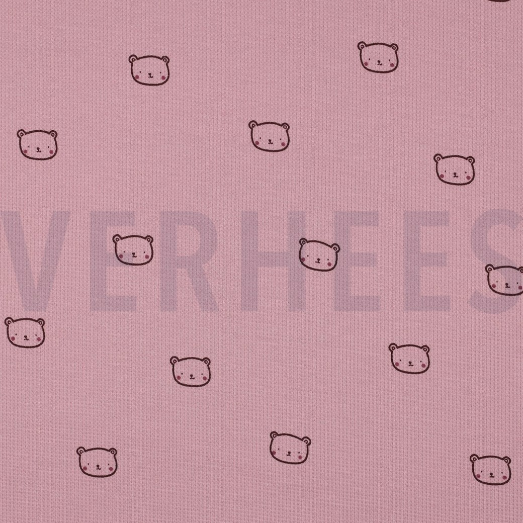 WAFFLE JERSEY BEARS MAUVE