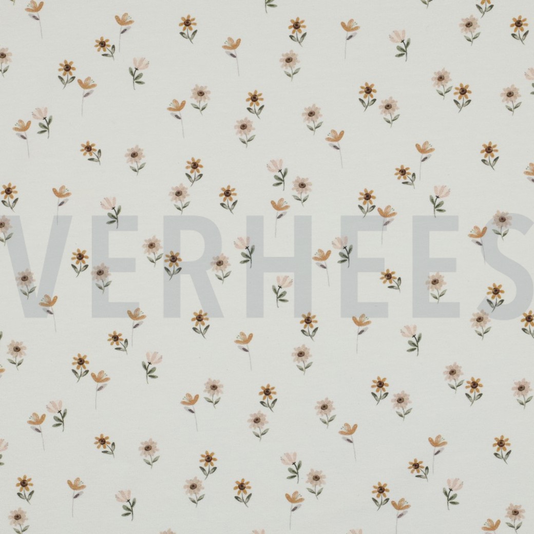 JERSEY DIGITAL FOREST ANIMALS WHITE