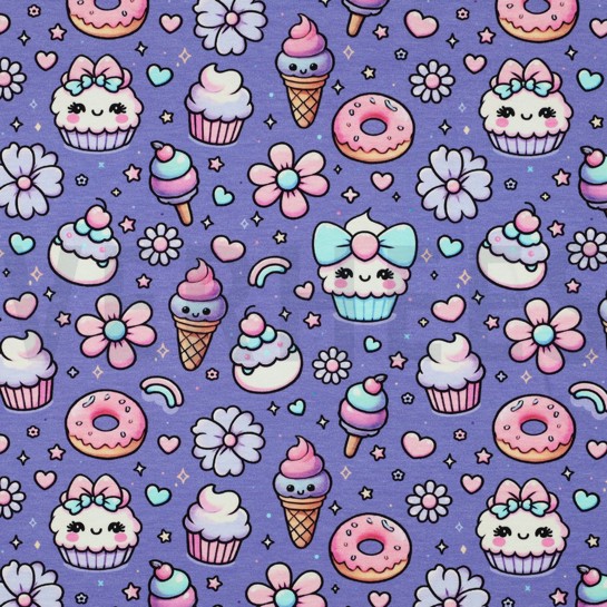 JERSEY DIGITAL NAHRUNG LAVENDEL #7