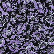 PUNTA DI ROMA PAISLEY FLOWERS BLACK (thumbnail)