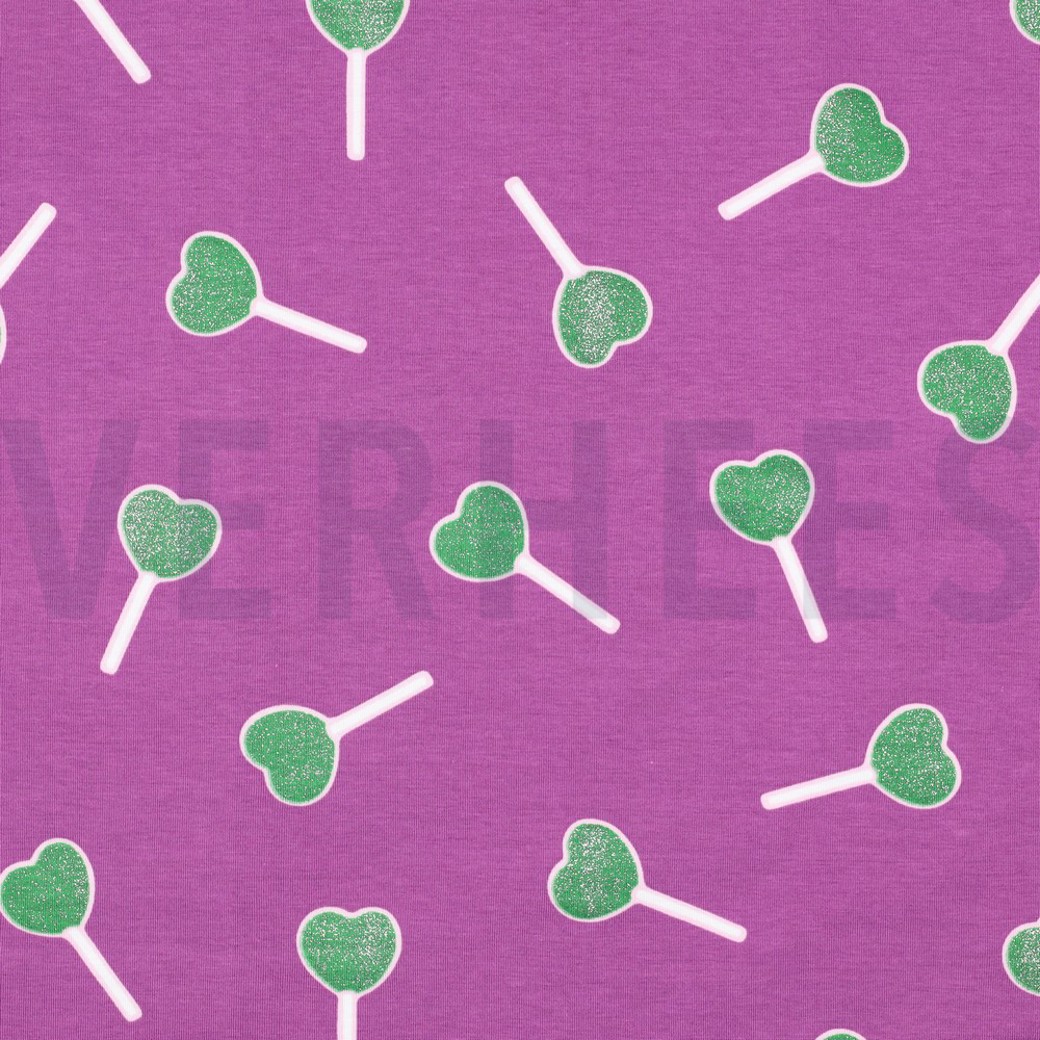 JERSEY GLITTER LOLLYPOP PURPLE