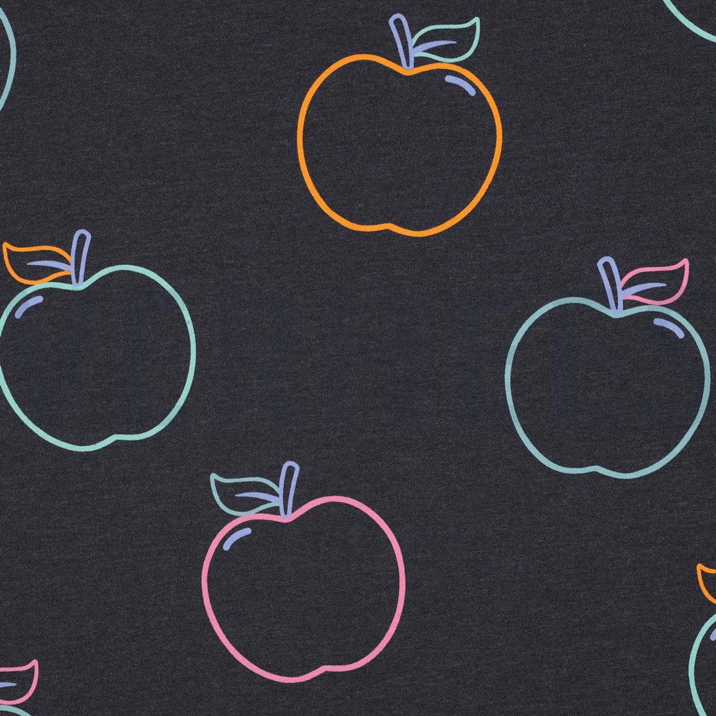JERSEY MELANGE APPLES ANTHRACITE