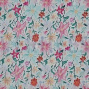 COTTON EMBROIDERY DIGITAL FLOWERS WHITE (thumbnail)