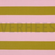 CANVAS STRIPES LIGHT PINK / OCHRE (thumbnail)