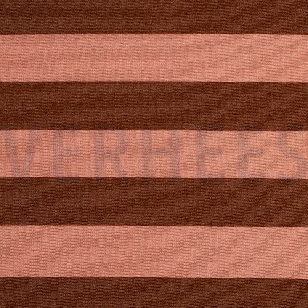 CANVAS STRIPES SALMON / BROWN (hover)