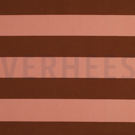 CANVAS STRIPES SALMON / BROWN (hover)