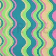 FINE POPLIN FOIL STRIPES GREEN (thumbnail)