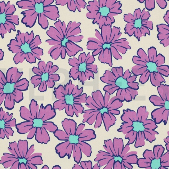 JOGGING BLUMEN GEBROCHEN WEISS #7