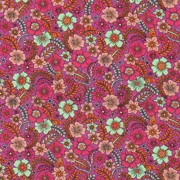 FINE POPLIN FLOWERS FUCHSIA (thumbnail)