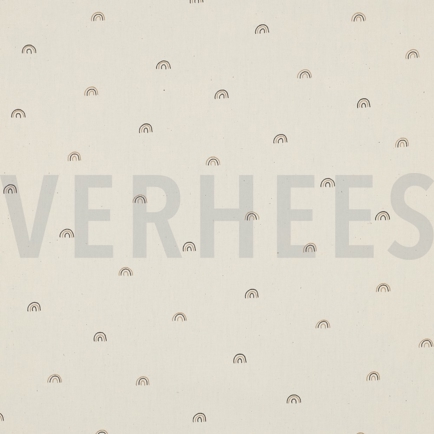 POPLIN GOTS NATURAL RAINBOWS NATURAL (hover)