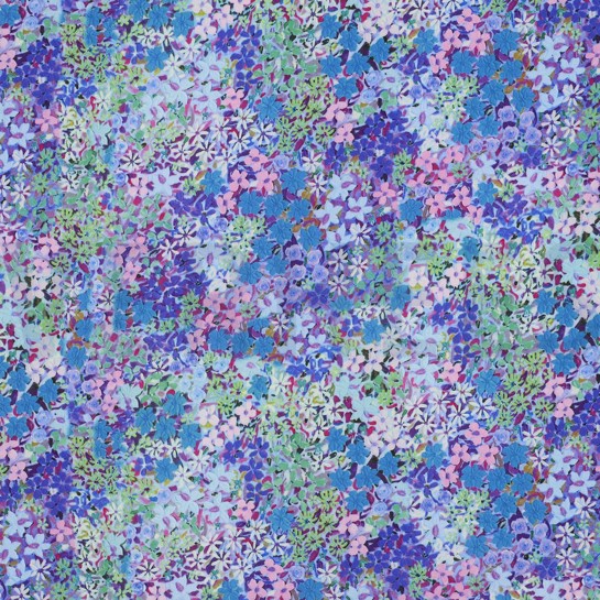 LENZING™ ECOVERO™ DIGITAL FLEURS BLEU #7