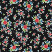 LENZING ECOVERO DIGITAL FLOWERS BLACK (thumbnail)