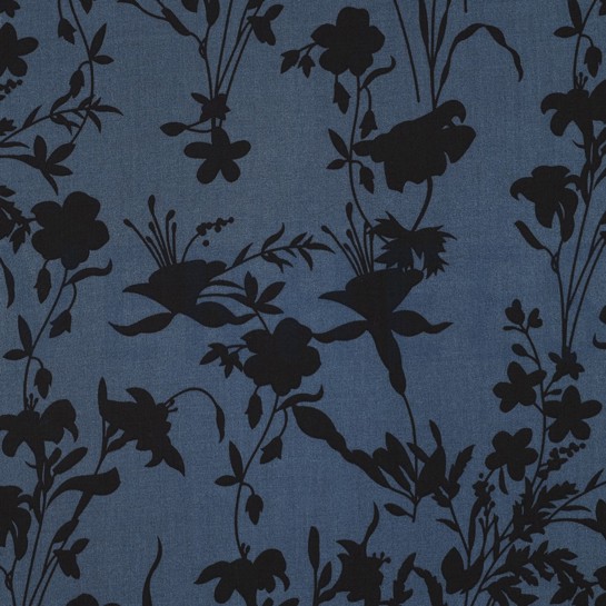VISCOSE RADIANCE FLOWERS NAVY #7
