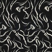 ROSELLA STRETCH ABSTRACT BLACK (thumbnail)