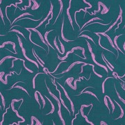 ROSELLA STRETCH ABSTRACT PETROL (thumbnail)