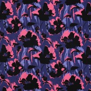 ROSELLA STRETCH FLOWERS NAVY (thumbnail)