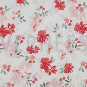 VISCOSE DOBBY DIGITAL FLOWERS WHITE (thumbnail)