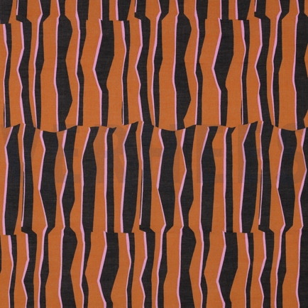 BAUMWOLLE VOILE GEOMETRISCH BRAUN (hover)