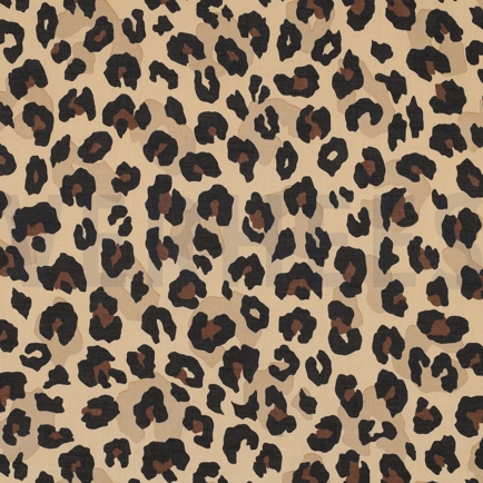 BAUMWOLLE VOILE TIERHAUT KAMEL (hover)