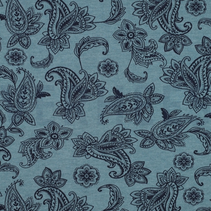 SWEAT MELANGE PAISLEY SMOKE BLUE MELANGE (hover)
