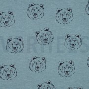 SWEAT MELANGE BEARS SMOKE BLUE MELANGE (thumbnail)