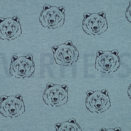 SWEAT MELANGE BEARS SMOKE BLUE MELANGE (hover)